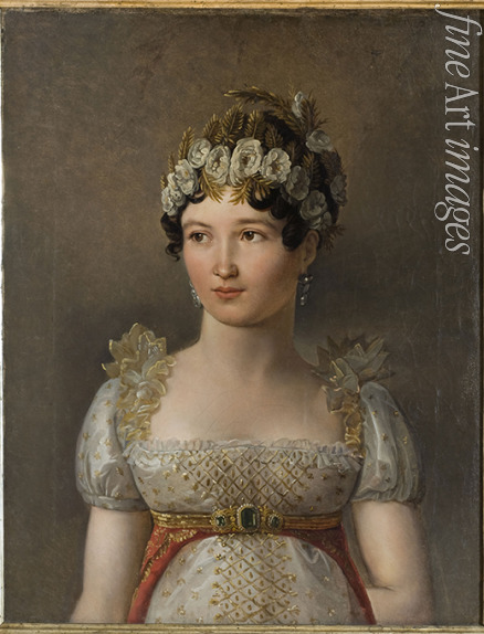 Wicar Jean-Baptiste Joseph - Portrait of Caroline Bonaparte (1782-1839), Princesse Française, Grand Duchess of Berg and Cleves, Queen Consort of Naples