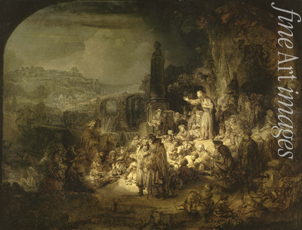 Rembrandt van Rhijn - The Preaching of Saint John the Baptist