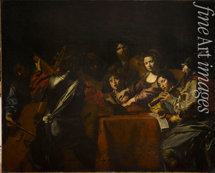 Valentin de Boullogne - Konzert mit acht Figuren