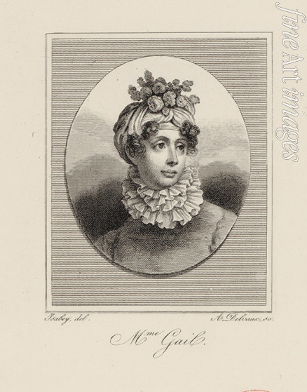 Isabey Louis Gabriel Eugène - Porträt von Sängerin und Komponistin Edmée Sophie Gail (1775-1819)
