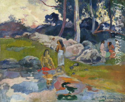 Gauguin Paul Eugéne Henri - Women at the Banks of River