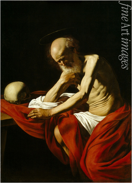 Caravaggio Michelangelo - Der büßende heilige Hieronymus