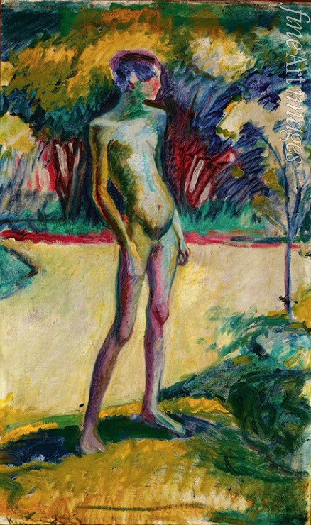 Kernstok Károly - Nude Boy in the garden of Nyerges