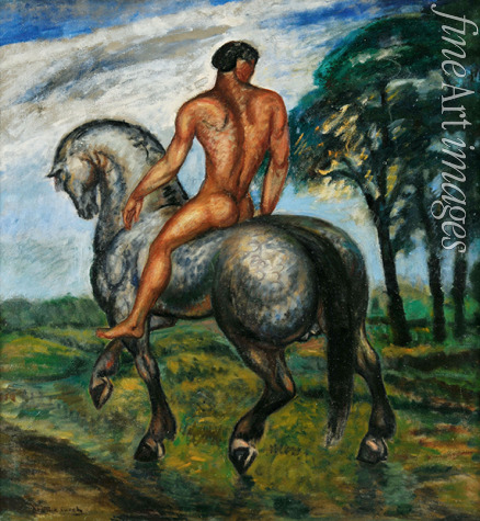 Kernstok Károly - Rider at dusk