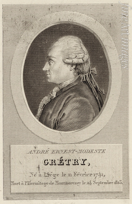 Adam Pierre Michel - Porträt von Komponist André Ernest Modeste Grétry (1741-1813)