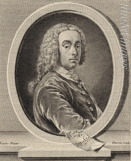 Van Loo Amédée - Portrait of the composer and violinist Jean-Pierre Guignon (1702-1774)