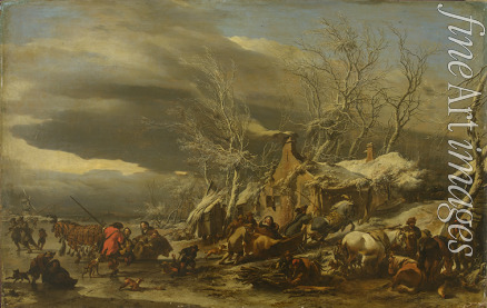 Berchem Nicolaes (Claes) Pietersz der Ältere - Winterlandschaft