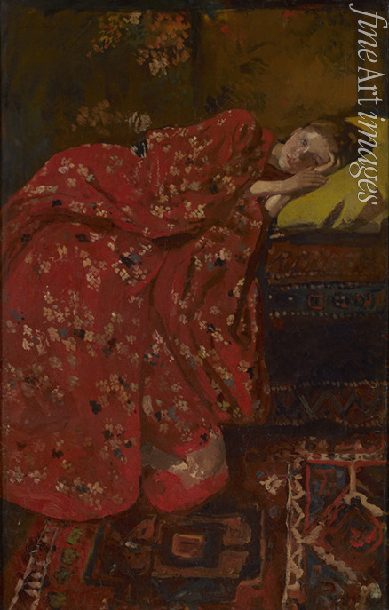 Breitner George Hendrik - Mädchen im roten Kimono (Geesje Kwak)