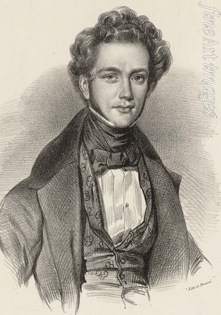 Devéria Achille - Porträt von Pianist und Komponist Henri Herz (1803-1888) 
