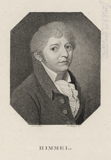 Bollinger Friedrich Wilhelm - Portrait of the composer and pianist Friedrich Heinrich Himmel (1765-1814) 