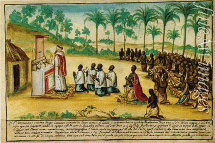Anonymous - Capuchin Missionary Celebrating Mass. Sogno, Kingdom of Kongo