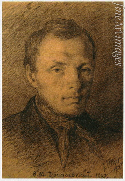 Trutovsky Konstantin Alexandrovich - Portrait of the author Fyodor Mikhaylovich Dostoyevsky (1821-1881)