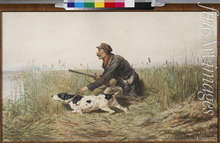 Sokolov Pyotr Petrovich - Hunter with hunting dog