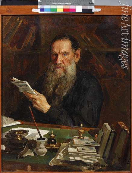 Orlov Nikolai Vasilievich - Portrait of the author Count Lev Nikolayevich Tolstoy (1828-1910)