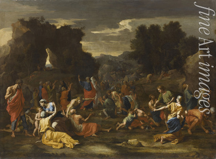 Poussin Nicolas - The Israelites gathering Manna