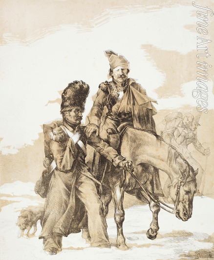 Géricault Théodore - Rückzug aus Russland