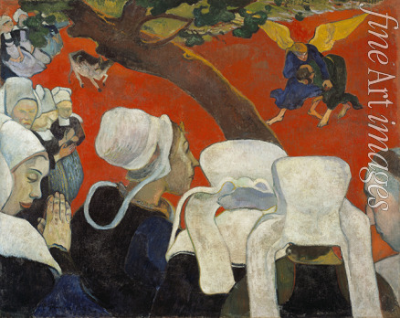 Gauguin Paul Eugéne Henri - Die Vision nach der Predigt (Jakobs Kampf mit dem Engel)
