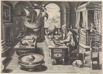 Galle Philipp (Philips) - Flavio Gioia of Amalfi discovering the Power of the Lodestone