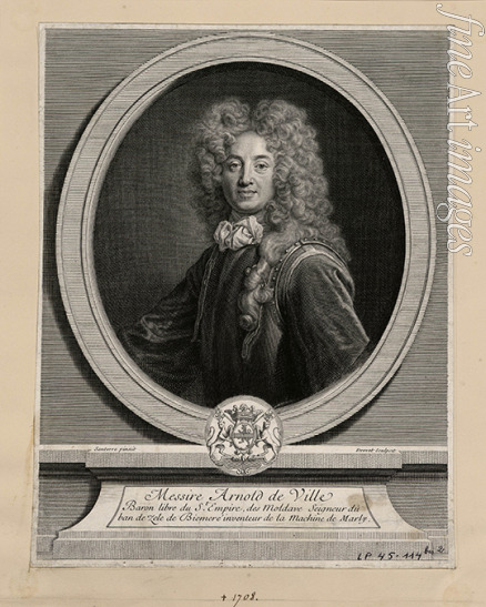 Santerre Jean Baptiste - Porträt von Arnold de Ville (1653-1722)