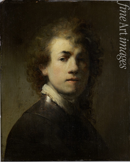 Rembrandt van Rhijn - Selbstbildnis mit Halsberge
