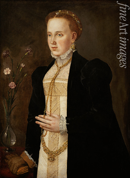 South German master - Portrait of Philippine Welser (1527-1580)