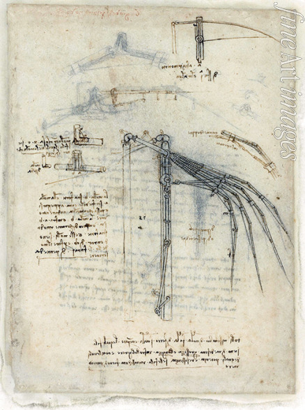 Leonardo da Vinci - Design for a mechanical wing