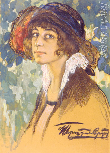 Goriuschkin-Sorokopudow Iwan Silytsch - Bildnis der Schauspielerin Antonina Sobolschtschikowa-Samarina (1896-1971)