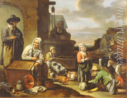 Master of Beguines - Peasants at a Well