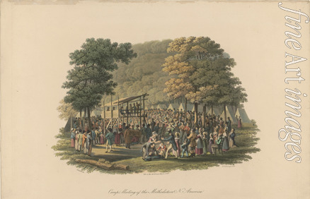 Milbert Jacques-Gérard - Camp meeting of the Methodists in North America 