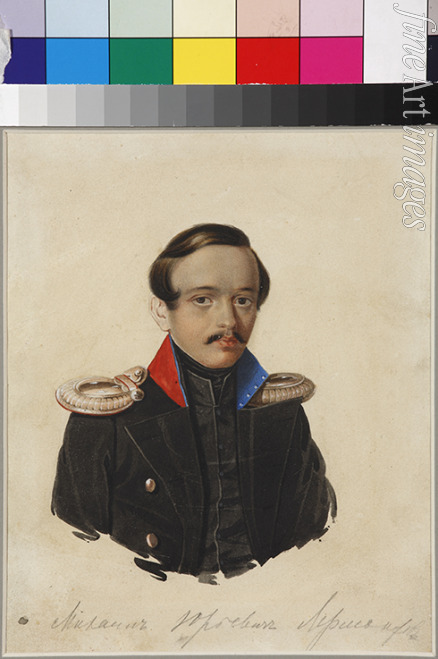 Klünder Alexander Iwanowitsch - Porträt von Dichter Michail Jurjewitsch Lermontow (1814-1841)