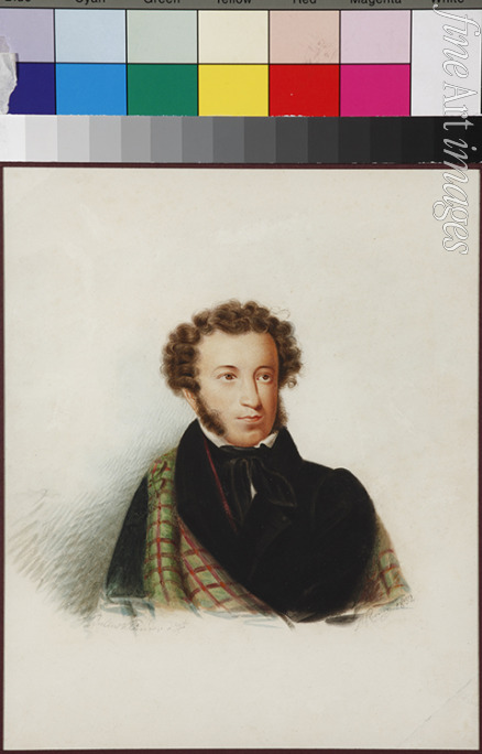 Klünder Alexander Iwanowitsch - Porträt von Dichter Alexander Sergejewitsch Puschkin (1799-1837)