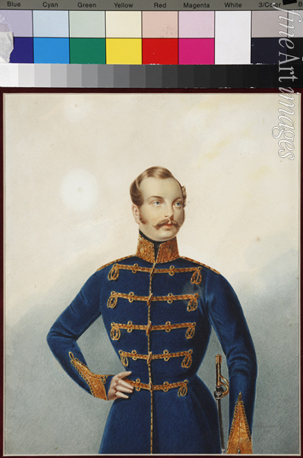Klünder Alexander Ivanovich - Portrait of the Crown prince Alexander Nikolayevich (1818-1881)