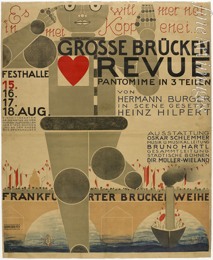 Schlemmer Oskar - Poster for the Great bridge revue 