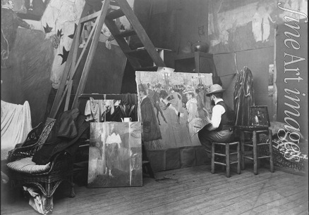 Guibert Maurice - Henri de Toulouse-Lautrec in his studio