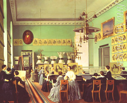 Khilkova Ekaterina Nikolayevna - View of the Women's Section of the St. Petersburg Drawing School