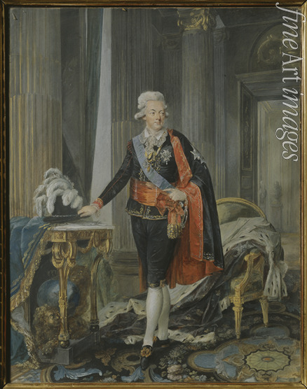 Lafrensen Niclas - Portrait of King Gustav III of Sweden (1746-1792)