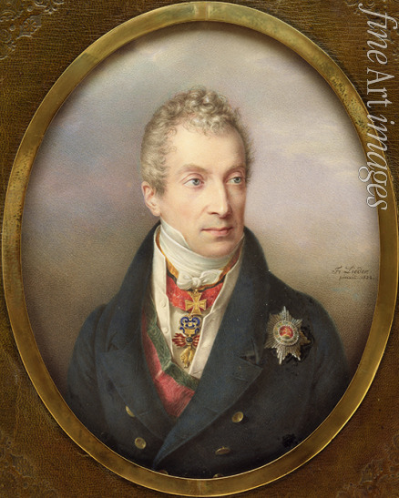 Lieder Friedrich Johan Gottlieb - Portrait of Klemens Wenzel, Prince von Metternich (1773-1859)