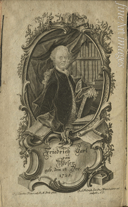 Unbekannter Künstler - Porträt von Friedrich Karl Freiherr von Moser (1723-1798)
