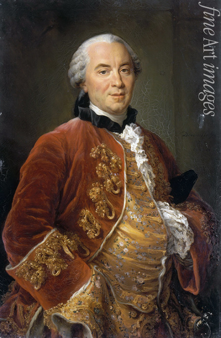 Drouais François-Hubert - Portrait of the naturalist Georges-Louis Leclerc, Comte de Buffon (1707-1788)