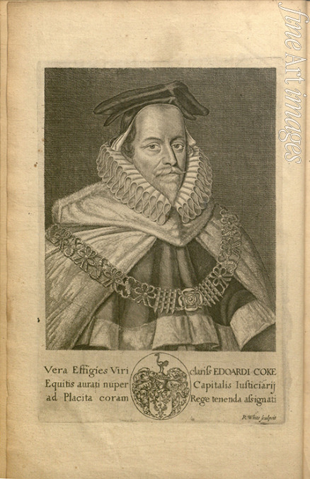 White Robert - Portrait of Sir Edward Coke (1552-1634) 