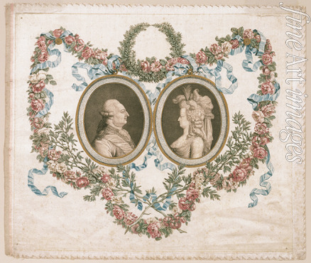 Gautier Dagoty Jean-Baptiste André - Louis XVI and Marie Antoinette