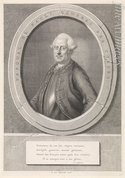 Houbraken Jacob - Portrait of Pasquale Paoli (1725-1807)