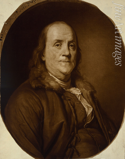 Duplessis Joseph-Siffred - Portrait of Benjamin Franklin 