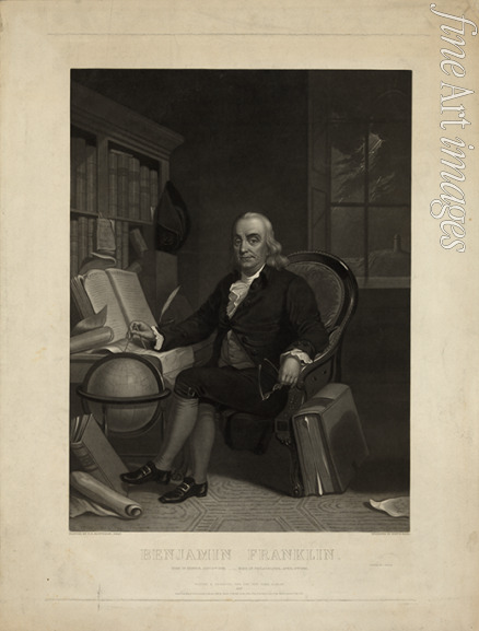 Sadd Henry S. - Porträt von Benjamin Franklin 