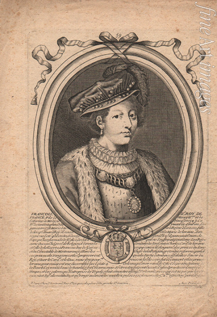 Larmessin Nicolas III. de - Porträt von Franz II. von Frankreich (1544-1560)