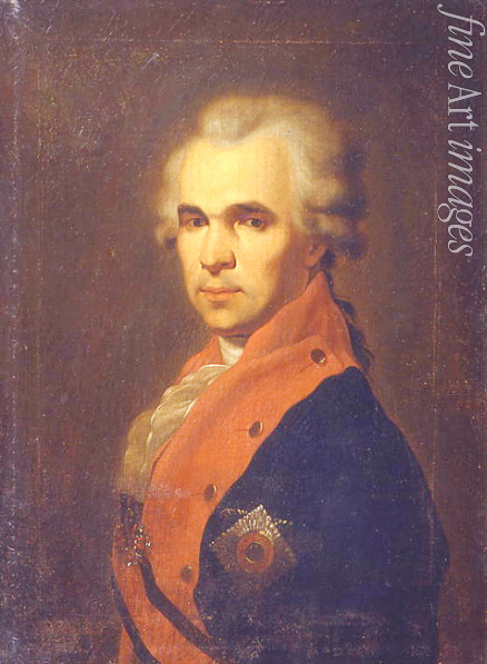 Drozhdin Petro Semyonovich - Portrait of the Secretary of State Vasily Popov