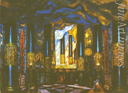 Sudeykin Sergei Yurievich - Stage design for the theatre play Other side of Life by J. Benavente