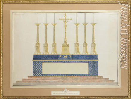 Auguste Henri - The high altar for the marriage of Napoleon I and Marie-Louise of Austria