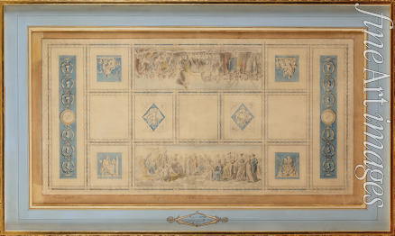 Gérard François Pascal Simon - Entwurf für die Deckenmalerei der Bibliothek des Konservatoriums 