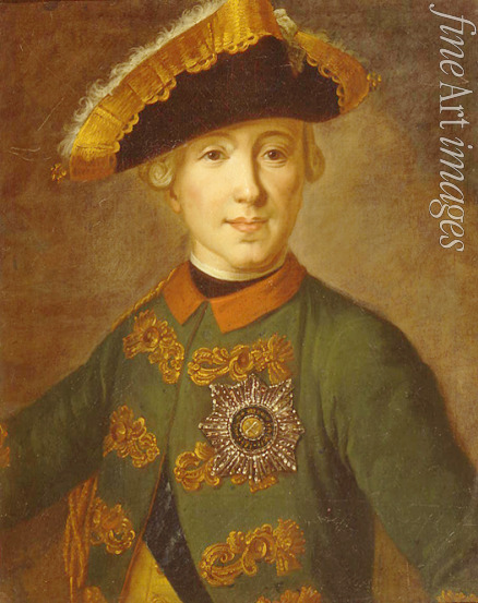 Rokotov Fyodor Stepanovich - Portrait of the Tsar Peter III of Russia (1728-1762)
